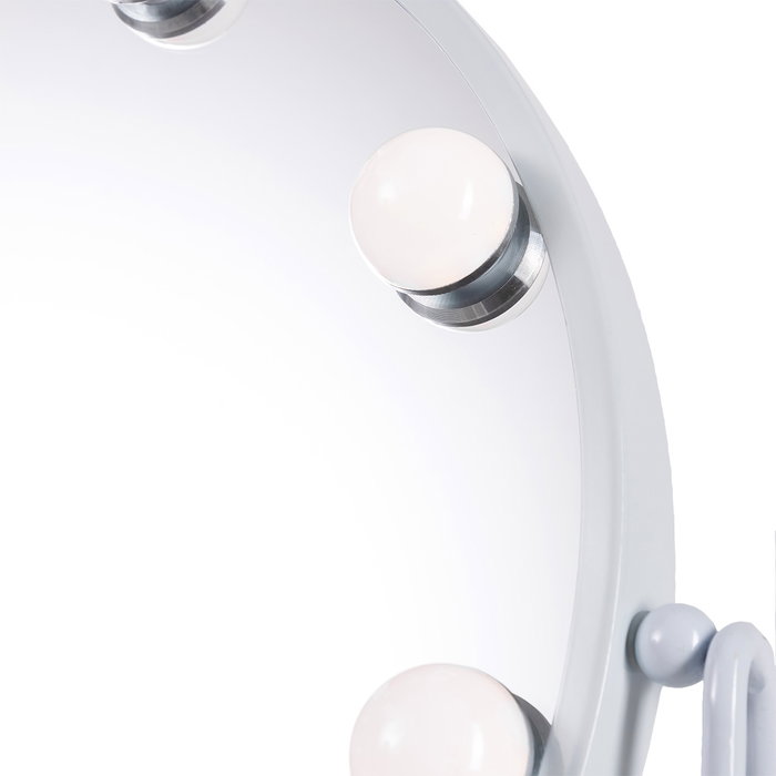 SUN-KRS Miroir de maquillage éclairé LED 4200K Blanc 48x43cm