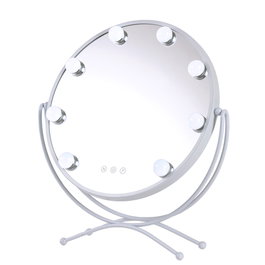 SUN-KRS Miroir de maquillage éclairé LED 4200K Blanc 48x43cm