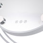 SUN-KRS Miroir de maquillage éclairé LED 4200K Blanc 48x43cm