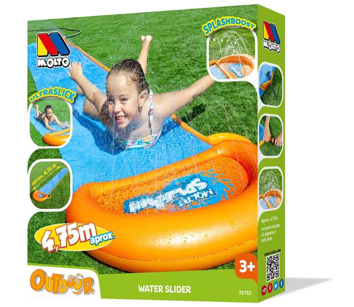 Molto Toboggan Aquatique 1 pour Enfants, 4.75 m, Âge Minimum Recommandé : 3 Ans Molto Toboggan Aquatique 1 pour Enfants, 4.75 m, Âge Minimum Recommandé : 3 Ans