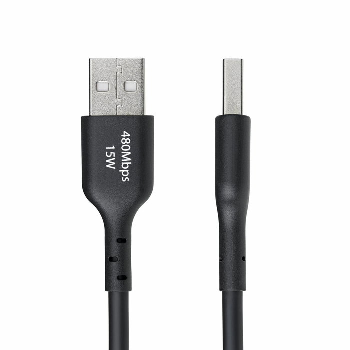 Câble USB Startech USB2AC3MNC Noir 3 m