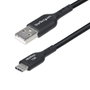 Startechcom Câble USB-A vers USB-C 3m Charge Rapide 15W 3A USB 2.0 480 Mbps - Noir - Réf UUSB2CB3M
