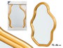 Giftdecor Miroir en plastique doré 72x46 cm (Set de 6)