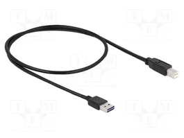 DELOCK Câble USB 2.0 A à B, 0,5m, noir