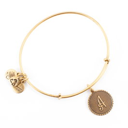 Alex And Ani Bracelet Lettre A Doré