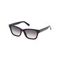 Swarovski Gafas SK0374 01B Lunettes de soleil Femme Rectangulaire Monture Noir Verres Brun Dégradé 53 mm