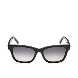 Swarovski Gafas SK0374 01B Lunettes de soleil Femme Rectangulaire Monture Noir Verres Brun Dégradé 53 mm