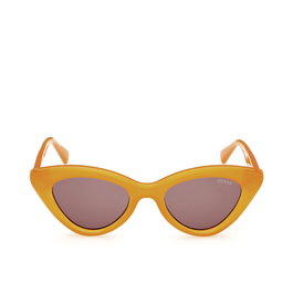 Guess Lunettes de Soleil GU00137 - Modèle Cat-Eye, Monture Plastique, Verres 50 mm UV400 Catégorie 3 pour Visages Ovale/Cœur - Protection 100% UVA/UVB