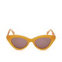 Guess Lunettes de Soleil GU00137 - Modèle Cat-Eye, Monture Plastique, Verres 50 mm UV400 Catégorie 3 pour Visages Ovale/Cœur - Protection 100% UVA/UVB