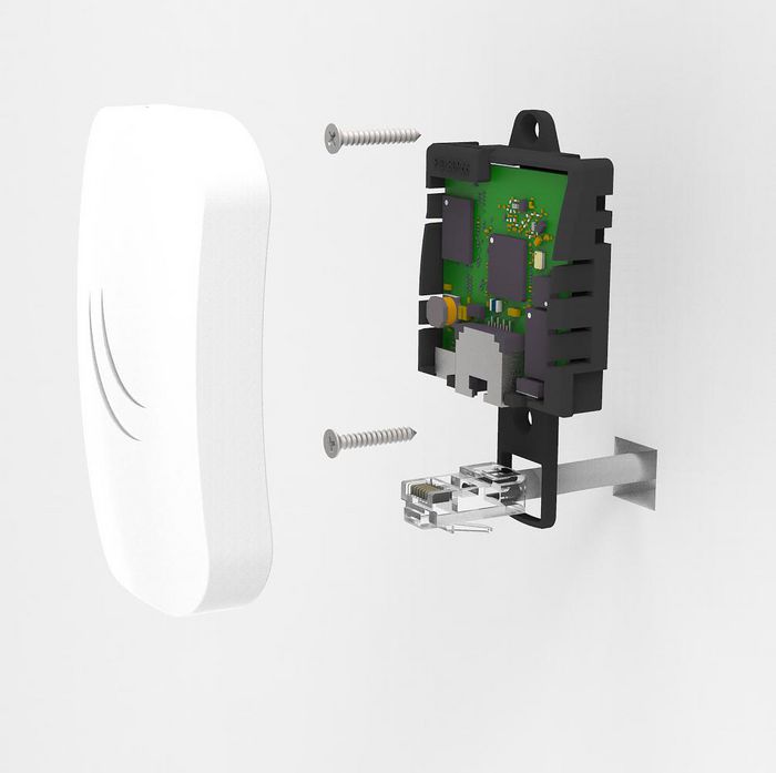 MikroTik cAP lite - Point d'accès WiFi 2.4 GHz 802.11b/g/n, alimentation PoE, 1 port Fast Ethernet, pour réseaux publics et hôtellerie