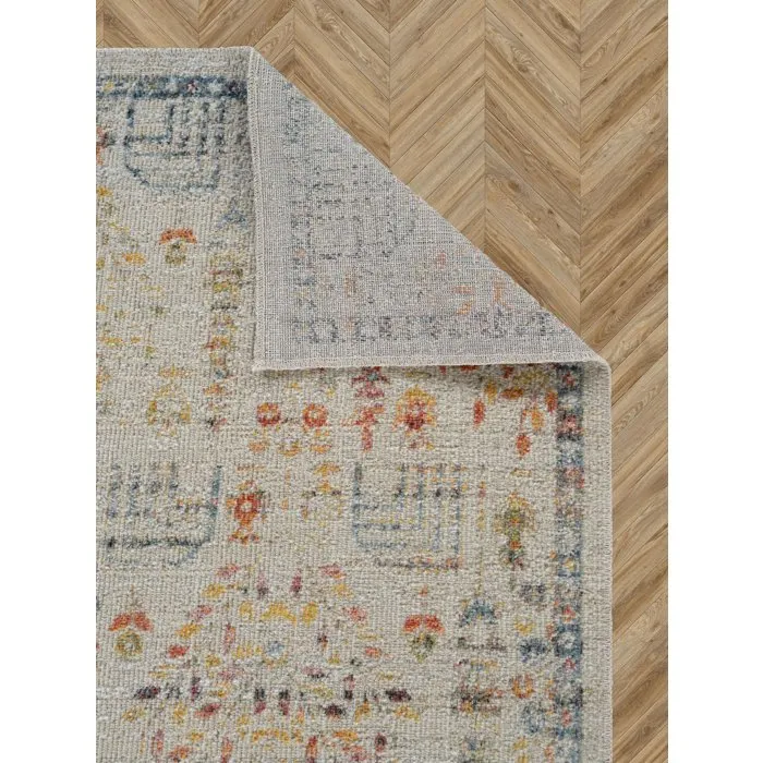 Tapis beige 120 x 180 cm en mélange polypropylène et coton Tapis beige 120 x 180 cm en mélange polypropylène et coton