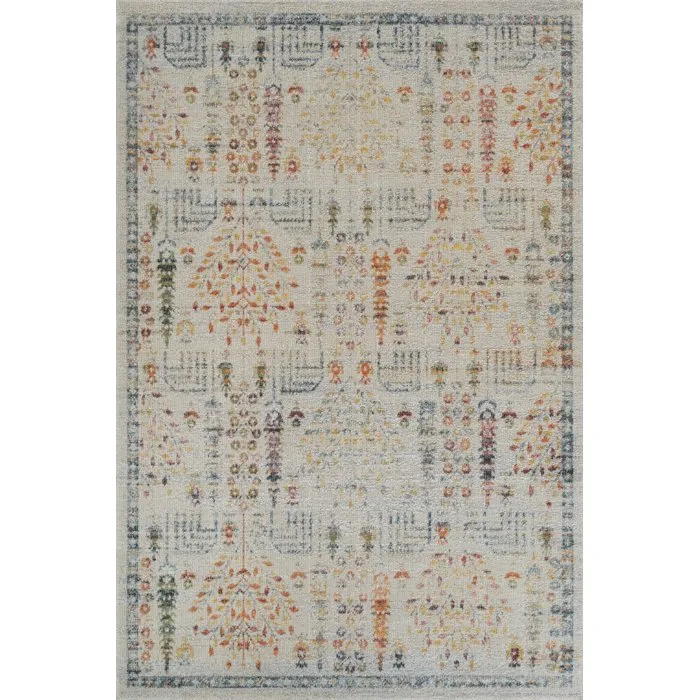 Tapis beige 120 x 180 cm en mélange polypropylène et coton Tapis beige 120 x 180 cm en mélange polypropylène et coton