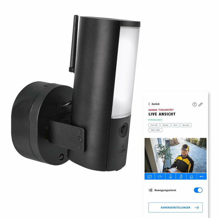 ABUS PPIC46520 WLAN Light - Caméra de surveillance extérieure avec lumière LED
