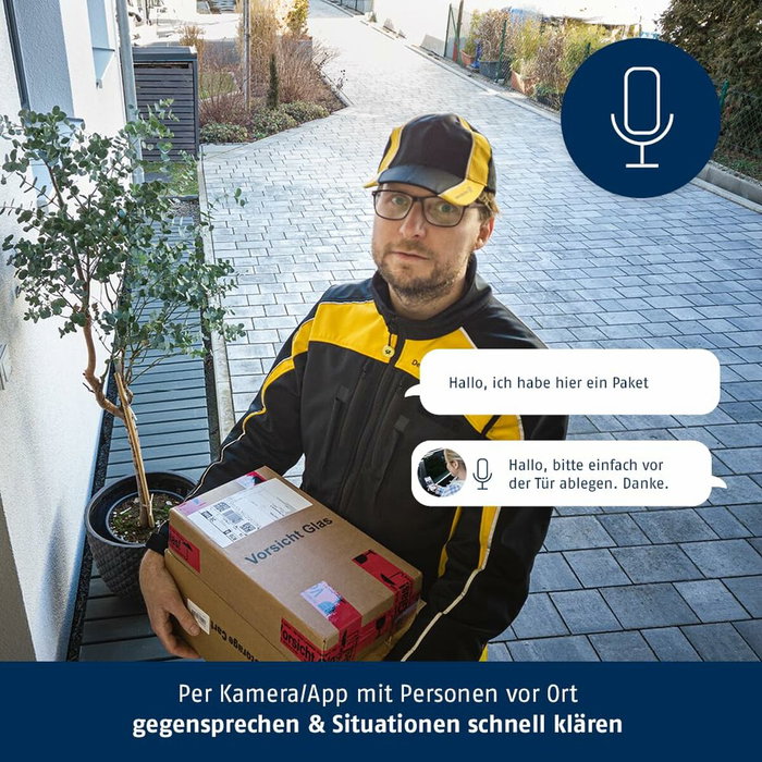 ABUS PPIC46520 WLAN Light - Caméra de surveillance extérieure avec lumière LED