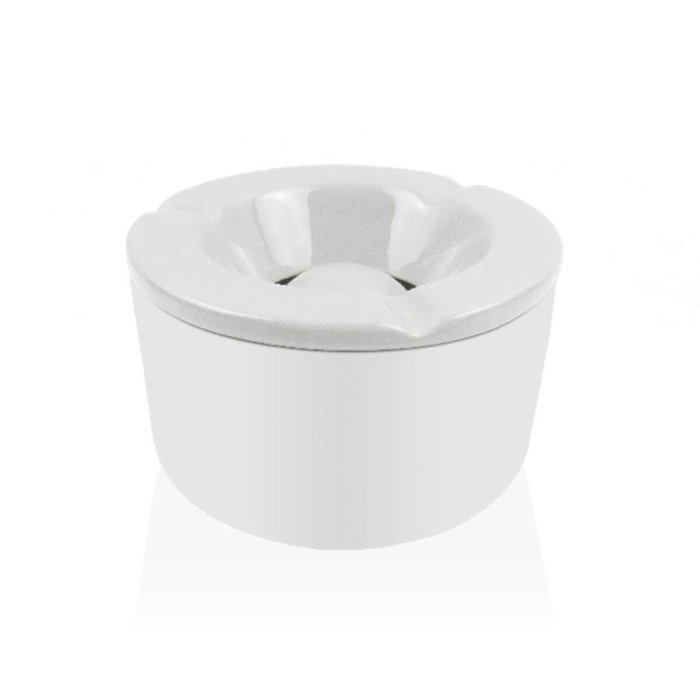 Cendrier Versa Blanc Dolomite 11,2 x 6,2 x 11,2 cm Rond