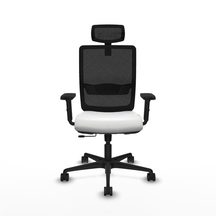 Piqueras Y Crespo Haches Chaise de bureau Blanc et Noir Piqueras Y Crespo Haches Chaise de bureau Blanc et Noir