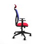 Piqueras y Crespo Chaise de Bureau Motilla Rouge et Bleu