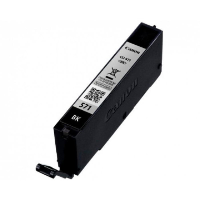 Canon CLI-571BK Noir Cartouche d'encre originale pour imprimantes MG 5750, MG 5752, MG 7700 Series, MG 7751