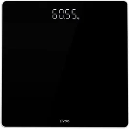 Livoo DOM524N Pèse-personne électronique avec écran LED et verre trempé
