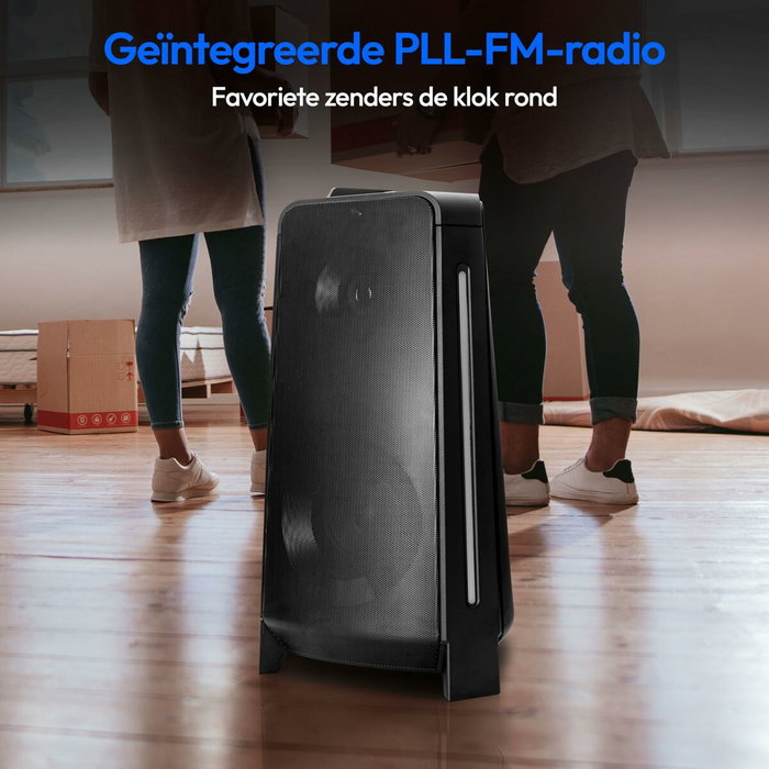 Medion Enceinte Bluetooth 5.3 avec micro, effets lumineux et fonctions karaoké Medion Enceinte Bluetooth 5.3 avec micro, effets lumineux et fonctions karaoké
