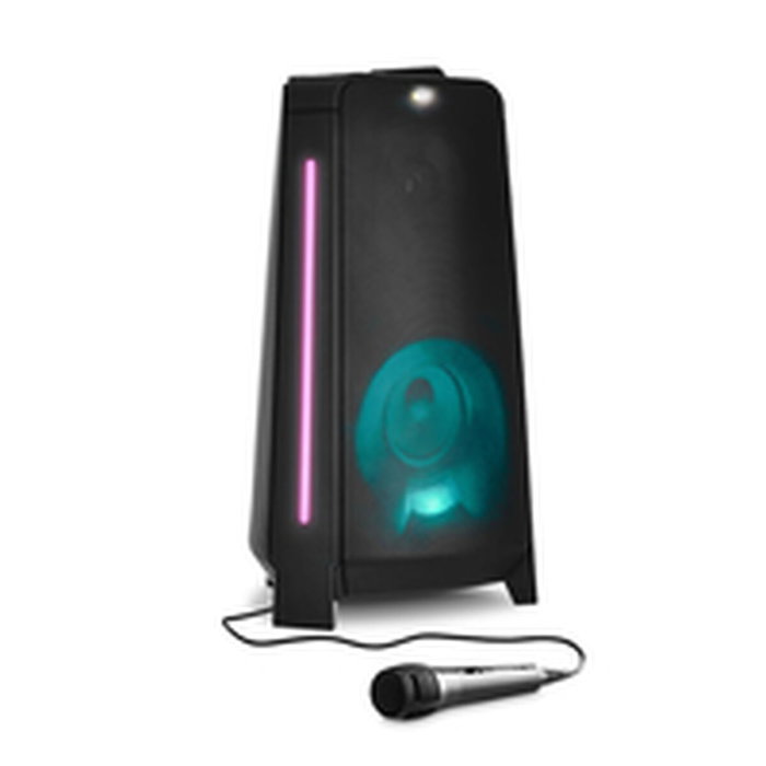 Medion Enceinte Bluetooth 5.3 avec micro, effets lumineux et fonctions karaoké Medion Enceinte Bluetooth 5.3 avec micro, effets lumineux et fonctions karaoké