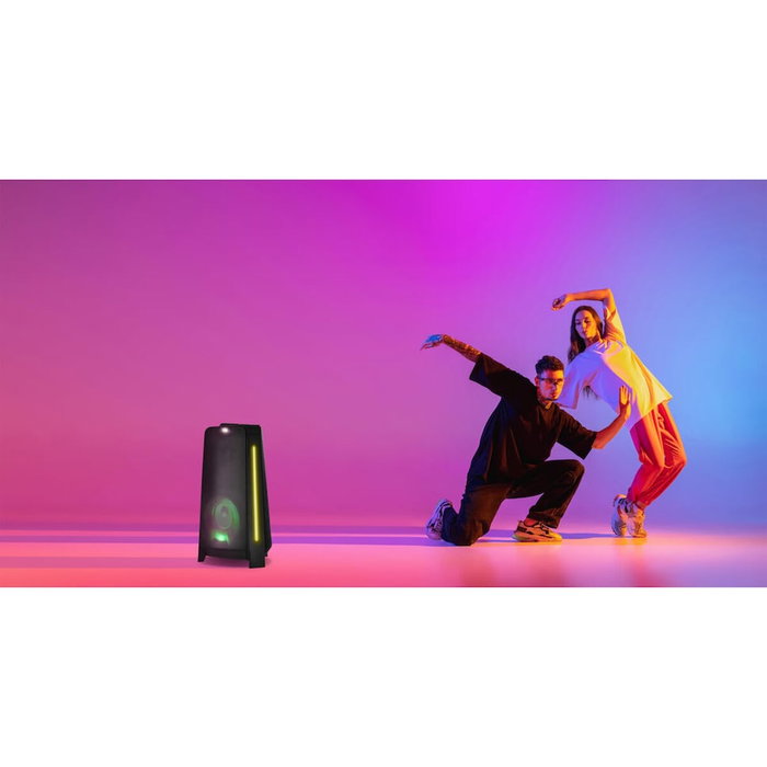 Medion Enceinte Bluetooth 5.3 avec micro, effets lumineux et fonctions karaoké Medion Enceinte Bluetooth 5.3 avec micro, effets lumineux et fonctions karaoké
