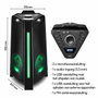 Medion Enceinte Bluetooth 5.3 avec micro, effets lumineux et fonctions karaoké