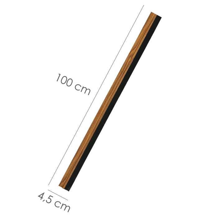 WOLFPACK LINEA PROFESIONAL Bas de porte PVC chêne à brosse 1 mètre