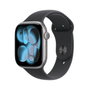 Apple Watch Series 11 GPS - 46mm - Boîtier Aluminium Space Grey - Bracelet Sport Black S/M