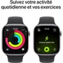Apple Watch Series 11 GPS - 46mm - Boîtier Aluminium Space Grey - Bracelet Sport Noir Taille S/M