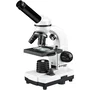 Bresser SEL Microscope Biologique pour Étudiant, Zoom Barlow 40x-1600x, Éclairage LED, Support Smartphone, Coffret Rigide avec Kit d'Expérimentation