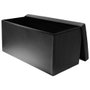 Home Deco Factory Pouf Coffre Pliable Noir