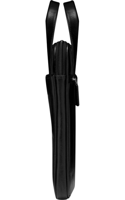 dbramante1928 Sacoche Porte-Ordinateur 15" Silkeborg en Cuir Pleine Fleur Durable avec Compartiment Paddé, Pochettes et Poignées