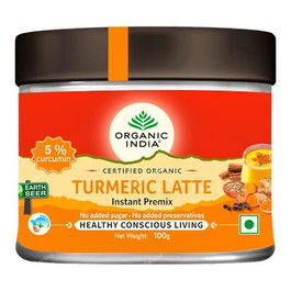 ORGANIC INDIA Curcuma Latte Bio 5% Curcuminoïdes 100 g