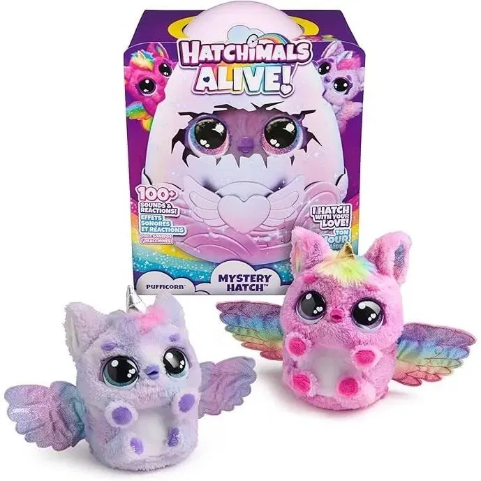 Spin Master Hatchimals Alive Pufficorn - Œuf interactif avec éclosion secrète, sons et lumières, jouet d'éveil pour enfant à partir de 5 ans Spin Master Hatchimals Alive Pufficorn - Œuf interactif avec éclosion secrète, sons et lumières, jouet d'éveil pour enfant à partir de 5 ans