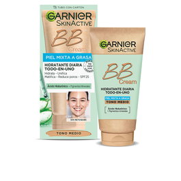 Garnier SKINACTIVE BB CREAM Hydratant Quotidien Peaux Mixtes à Grasses SPF 25 Ton Moyen 50 ml