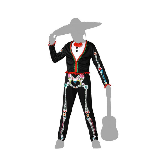 Atosa Déguisement Mariachi Squelette Chemise et Pantalon pour Enfant Atosa Déguisement Mariachi Squelette Chemise et Pantalon pour Enfant