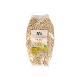 SOLNATURAL Flocons d'avoine familiaux épais et intégraux BIO 1kg