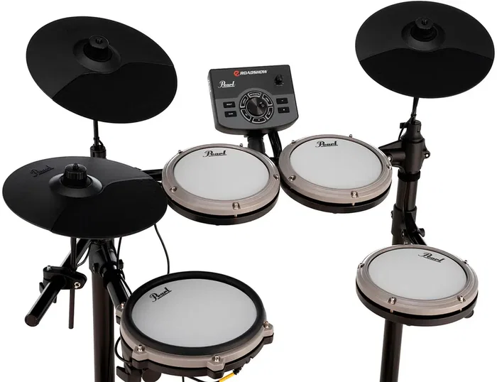 PEARL E-Roadshow ERS-1000 Batterie Électronique Kit Tout-En-Un avec 150 Sons et Pads en Maille PEARL E-Roadshow ERS-1000 Batterie Électronique Kit Tout-En-Un avec 150 Sons et Pads en Maille