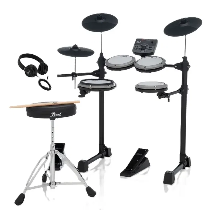 PEARL E-Roadshow ERS-1000 Batterie Électronique Kit Tout-En-Un avec 150 Sons et Pads en Maille PEARL E-Roadshow ERS-1000 Batterie Électronique Kit Tout-En-Un avec 150 Sons et Pads en Maille