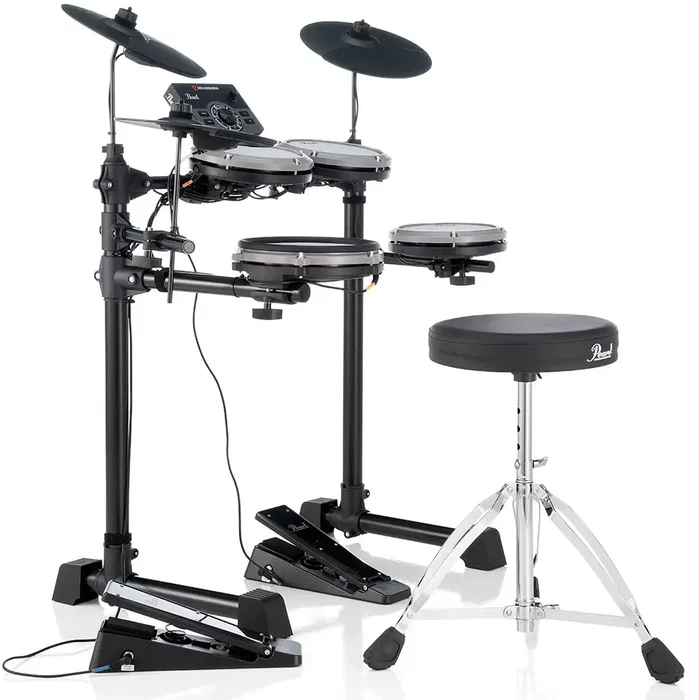 PEARL E-Roadshow ERS-1000 Batterie Électronique Kit Tout-En-Un avec 150 Sons et Pads en Maille PEARL E-Roadshow ERS-1000 Batterie Électronique Kit Tout-En-Un avec 150 Sons et Pads en Maille