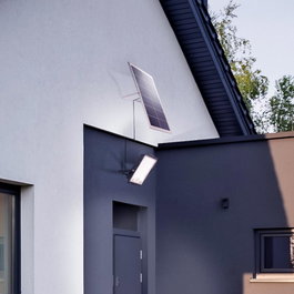 Projecteur LED solaire 200 W 20 000 Lm avec panneau solaire et télécommande
