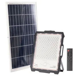 Projecteur LED Solaire 200W avec Contrôle à Distance, Panneau Solaire 5V 45W, Batterie 3.3V 45000mAh - LUM-MJ-DW904