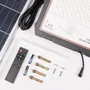 Projecteur LED Solaire 200W avec Contrôle à Distance, Panneau Solaire 5V 45W, Batterie 3.3V 45000mAh - LUM-MJ-DW904