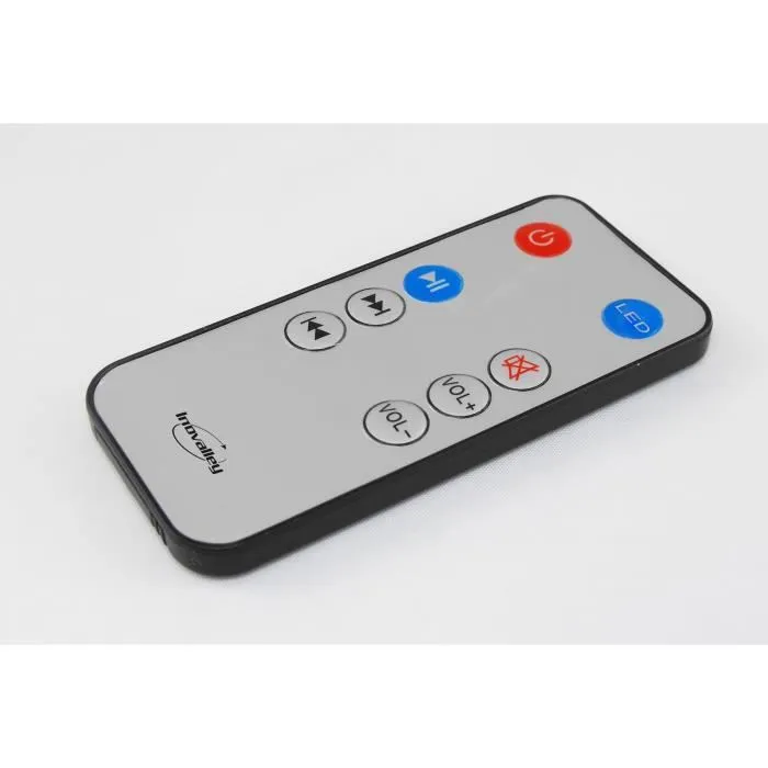 Inovalley Tour de Son Lumineuse HP58 BTH avec Bluetooth 4.1, 4 x 15W, Lumières Synchronisées, Radio FM et Entrée AUX