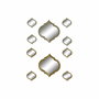Ensemble de miroirs DKD Home Decor Miroir Doré Bronze polypropylène (50 x 3 x 55 cm) (2 pcs)