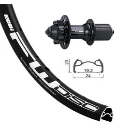 XLC Roue arrière Rodi 24 x 1,90 Disc 32 trous