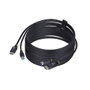 Startechcom Câble KVM DisplayPort + USB 3.0 5Gbps 3 mètres 4K 60Hz HDR10 pour Commutateur KVM Noir