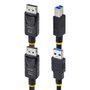 Startechcom Câble KVM DisplayPort + USB 3.0 5Gbps 3 mètres 4K 60Hz HDR10 pour Commutateur KVM Noir
