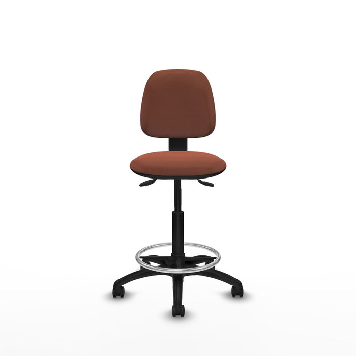 PIQUERAS Y CRESPO Tabouret Isso Asynchrone Tissu Marron
